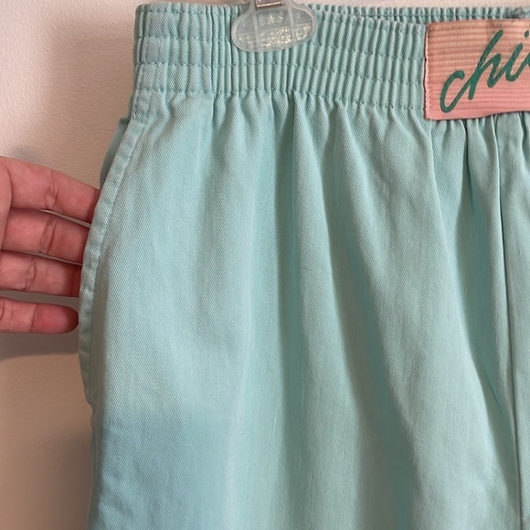 VTG 80s Revival CHIC Pants Med Mint Seafoam Green Jogger Jean - Picture 7 of 13